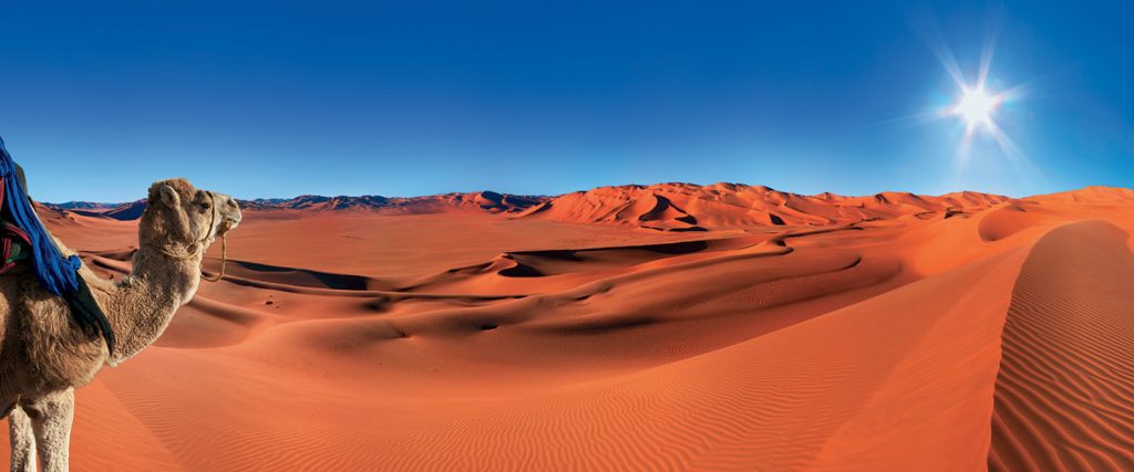 Sahara Desert landscape in Morocco